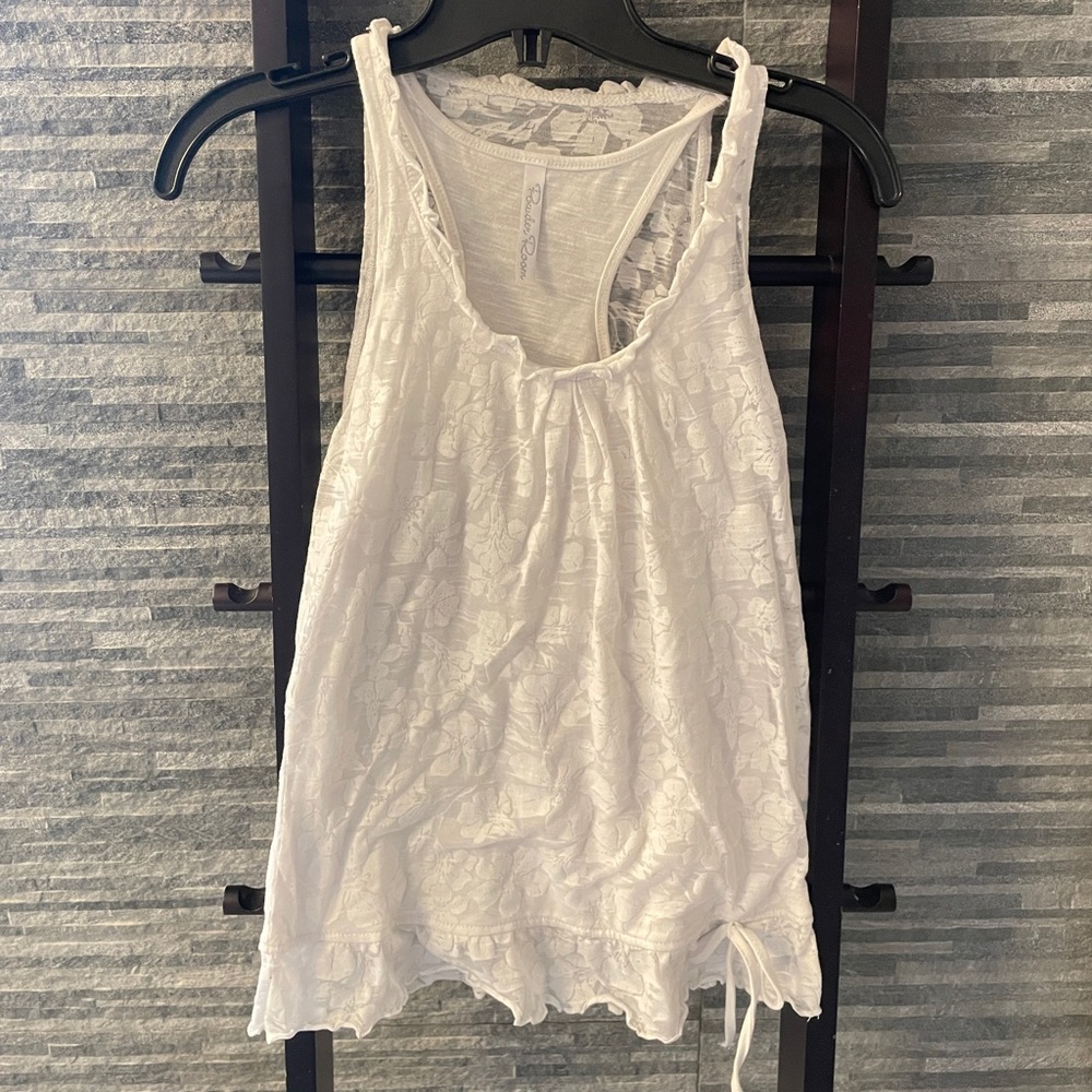 Powder Room Racer Back Floral Pattern Top - Picture 3 of 11